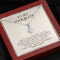 litzzy To My Soulmate - Valentine Gift For Wife Future Wife Girlfriend - Alluring Necklace - Necklace Gift For Her, Wife, Girlfriend, Anniversary, Wedding, Valentine, Birthday with Message Card Jewelry Mahogany Style Luxury Box  
