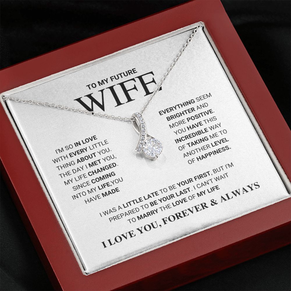 litzzy To My Future Wife - Love Of My Life - Alluring Beauty Necklace - To My Future Wife, Gift For Future Wife Jewelry   