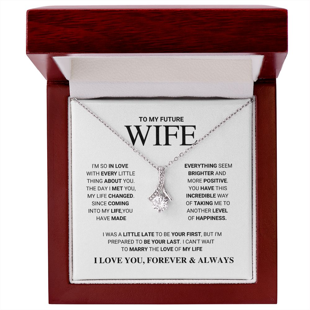 litzzy To My Future Wife - Love Of My Life - Alluring Beauty Necklace - To My Future Wife, Gift For Future Wife Jewelry   