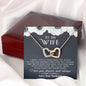 litzzy To My Wife - I Wish I Could Turn Back The Clock - Necklace Gift For Wife, Girlfriend, Anniversary, Valentine, Birthday With Message Card Jewelry   