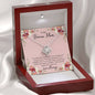 litzzy Litzzy Love Knot Necklace To my bonus mom, Life gave me the gift of you Mothers Day Jewelry, Necklace gifts set from Son, Daughter Jewelry Luxury Mahogany  