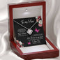 litzzy Litzzy Love Knot Necklace To My Mom, Time May Fly Mothers Day Jewelry, Necklace gifts set from Son, Daughter Jewelry   