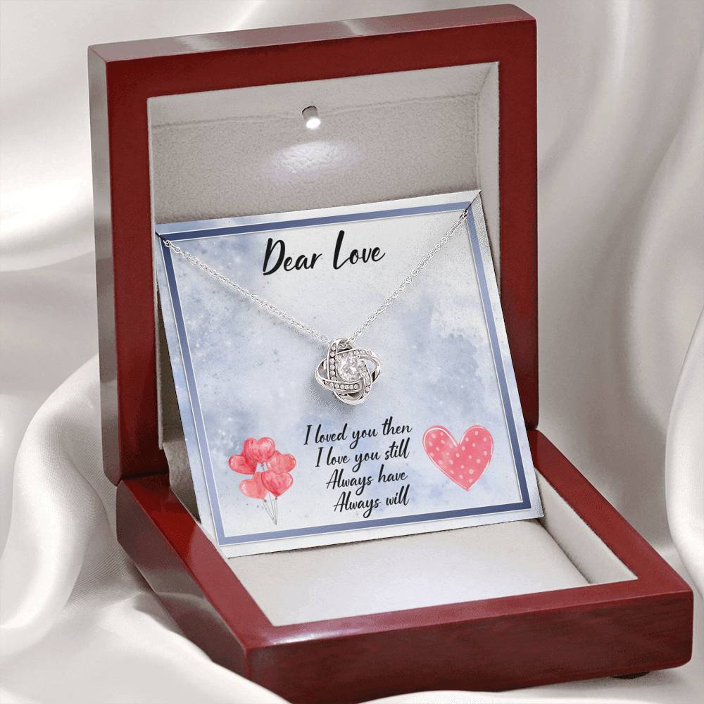 litzzy Dear Love Always Have Always Will Love Knot Necklace - Gifts For Wife Necklace Valentines Day Custom Made Romantic Gift For My Best Wife Ever Jewelry   