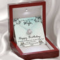 litzzy To The World's Best Wife Happy Birthday Love Knot Necklace - Gifts For Wife Necklace Valentines Day Custom Made Romantic Gift For My Best Wife Ever Jewelry   