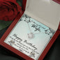 litzzy To The World's Best Wife Happy Birthday Love Knot Necklace - Gifts For Wife Necklace Valentines Day Custom Made Romantic Gift For My Best Wife Ever Jewelry Mahogany Style Luxury Box  