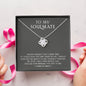 litzzy To My Soulmate - Never Forget That I Love You - Love Knot - Necklace Gift For Her, Wife, Girlfriend, Anniversary, Wedding, Valentine, Birthday with Message Card Jewelry   