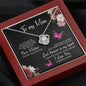 litzzy Litzzy Love Knot Necklace To My Mom, Time May Fly Mothers Day Jewelry, Necklace gifts set from Son, Daughter Jewelry   
