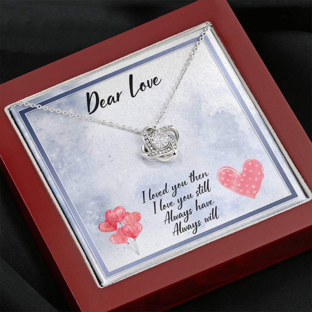 litzzy Dear Love Always Have Always Will Love Knot Necklace - Gifts For Wife Necklace Valentines Day Custom Made Romantic Gift For My Best Wife Ever Jewelry   