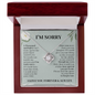 litzzy I'm Sorry A Thousand Apologies, Litzzy To My Daughter Jewelry Mahogany Style Luxury Box (w/LED)  
