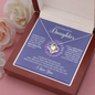 litzzy To My Beautiful Daughter - Always Keep Me In Your Heart - Love Knot Necklace jewelry   