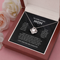 litzzy Litzzy Love Knot Necklace To Our Mom, You're The World From Son And Daughter Jewelry   