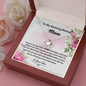 litzzy Litzzy Love Knot Necklace To My Amazing Bonus Mom, I will always be your little boy Mothers Day Jewelry, Necklace gifts set from Son, Daughter Jewelry   