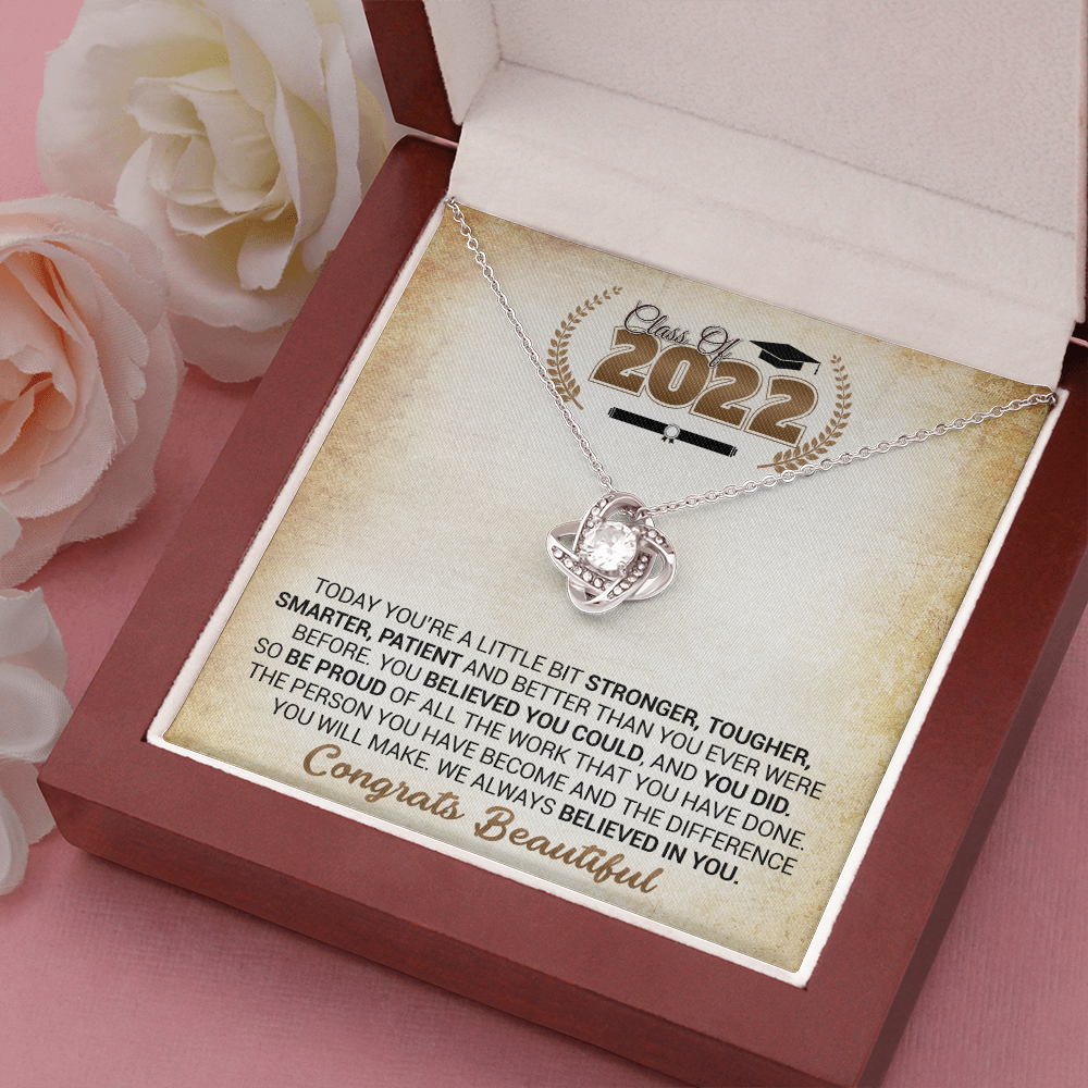 litzzy Class Of 2022 - You Believed You Could And You Did - Love Knot Necklace jewelry   