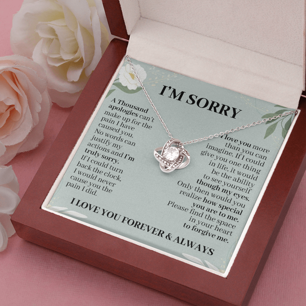 litzzy I'm Sorry A Thousand Apologies - Love Knot Necklace jewelry   
