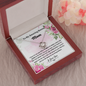 litzzy Litzzy Love Knot Necklace To My Amazing Bonus Mom, I will always be your little boy Mothers Day Jewelry, Necklace gifts set from Son, Daughter Jewelry   