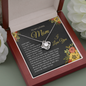 litzzy Litzzy Love Knot Necklace To my Mom, You're The World Gift From Daughter Jewelry   