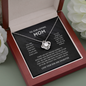 litzzy Litzzy Love Knot Necklace To Our Mom, You're The World From Son And Daughter Jewelry   