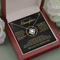 litzzy To Our Beautiful Daughter - Always Keep Us In Your Heart - Love Knot Necklace jewelry   