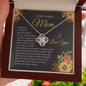 litzzy Litzzy Love Knot Necklace To my Mom, You're The World Gift From Daughter Jewelry   