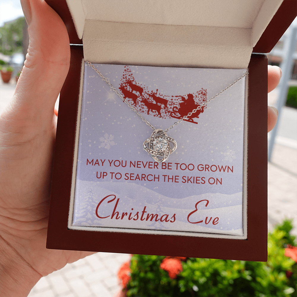 litzzy Christmas Eve Love Knot Necklace - Gifts For Wife Necklace Valentines Day Custom Made Romantic Gift For My Best Wife Ever    