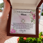 litzzy Litzzy Love Knot Necklace To My Amazing Bonus Mom, I will always be your little boy Mothers Day Jewelry, Necklace gifts set from Son, Daughter Jewelry   