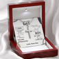 litzzy Dad - You Are Appreciated - Cross Necklace - To My Dad necklace, dad gifts from daughter, dad gifts from son, Thank you Dad gift, Son daughter to Dad Gift Jewelry   