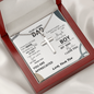 litzzy Dad - You Are Appreciated - Cross Necklace - To My Dad necklace, dad gifts from daughter, dad gifts from son, Thank you Dad gift, Son daughter to Dad Gift Jewelry   