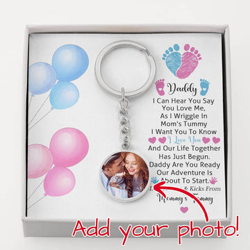 litzzy Daddy - I Can Hear You Say You Love Me - Key Chain Jewelry Luxury Keychain (Silver Color) No 