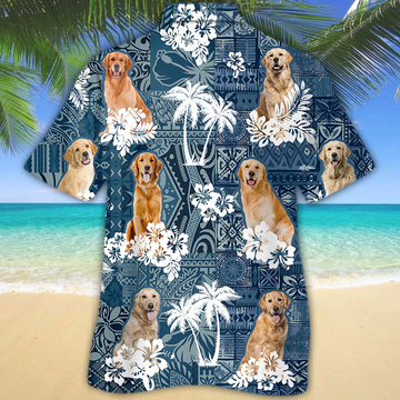 litzzy Golden Retriever Hawaiian Shirt - Aloha shirt Hawaiian Hawaii Shirt For Summer Hawaii Shirt   