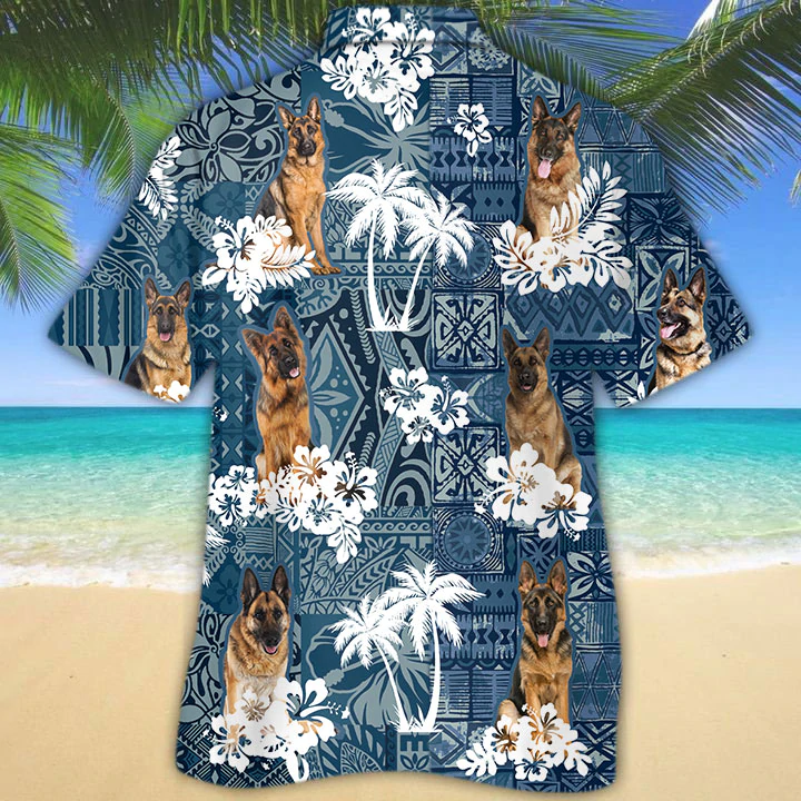 litzzy German Shepherd Hawaiian Shirt - Aloha shirt Hawaiian Hawaii Shirt For Summer Hawaii Shirt   