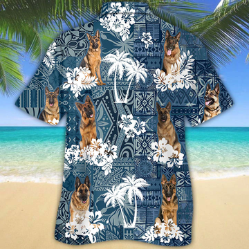 litzzy German Shepherd Hawaiian Shirt - Aloha shirt Hawaiian Hawaii Shirt For Summer Hawaii Shirt   