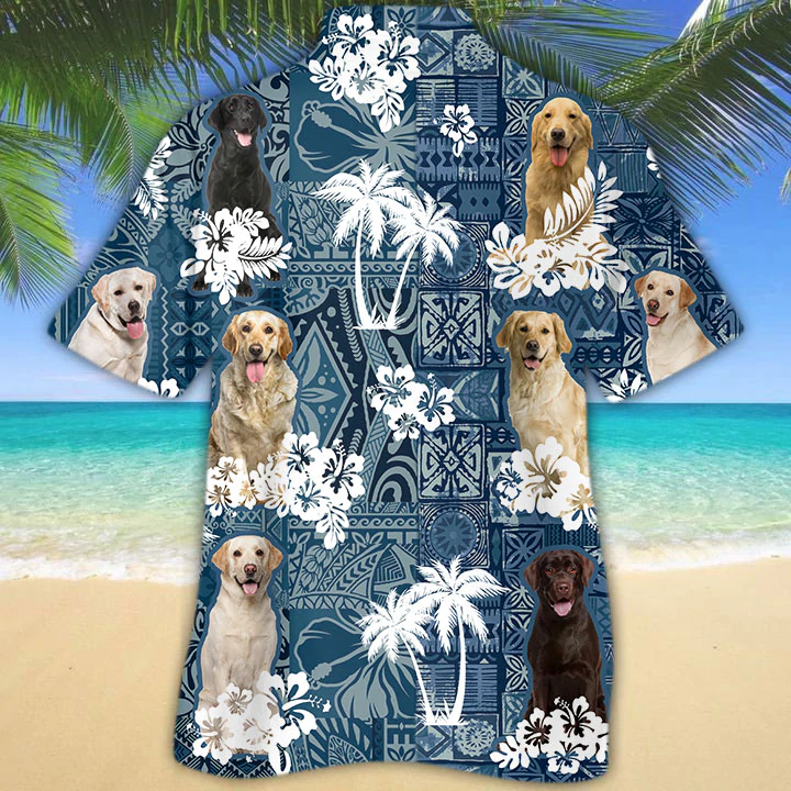 litzzy Labrador Retriever Hawaiian Shirt - Aloha shirt Hawaiian Hawaii Shirt For Summer Hawaii Shirt   