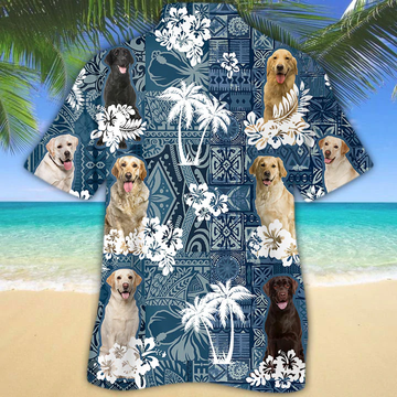 litzzy Labrador Retriever Hawaiian Shirt - Aloha shirt Hawaiian Hawaii Shirt For Summer Hawaii Shirt   