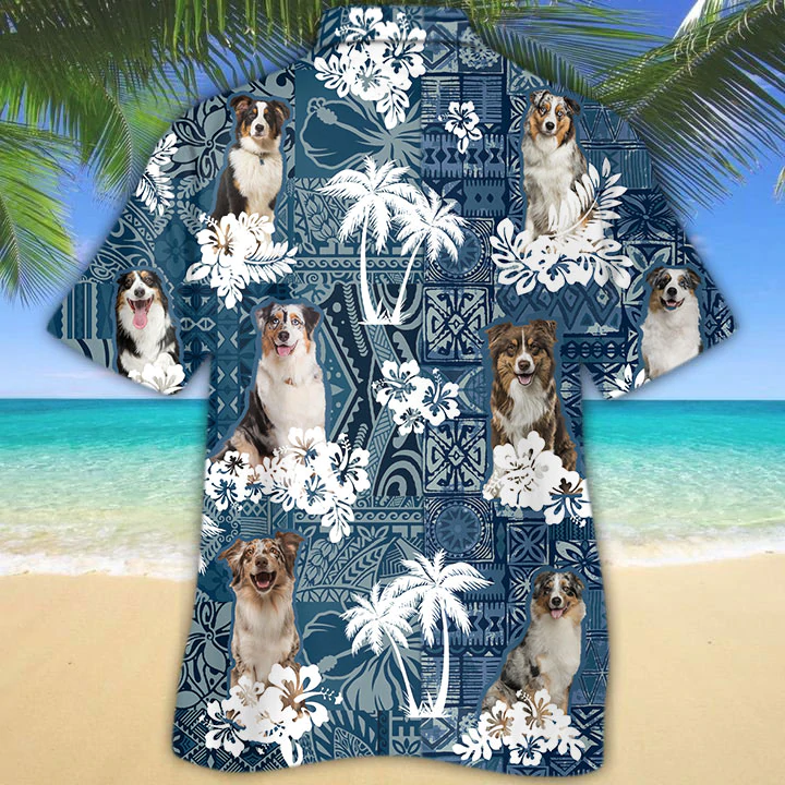 litzzy Australian Shepherd Hawaiian Shirt - Aloha shirt Hawaiian Hawaii Shirt For Summer Hawaii Shirt   