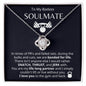 litzzy To My Badass Soulmate - Bonded for Life - Litzzy Love Knot Necklace Gift For Soulmate Jewelry Two Toned Box  