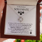 litzzy To My Badass Soulmate - There Isn't Anyone Else - Litzzy Love Knot Necklace Gift For Soulmate Jewelry   