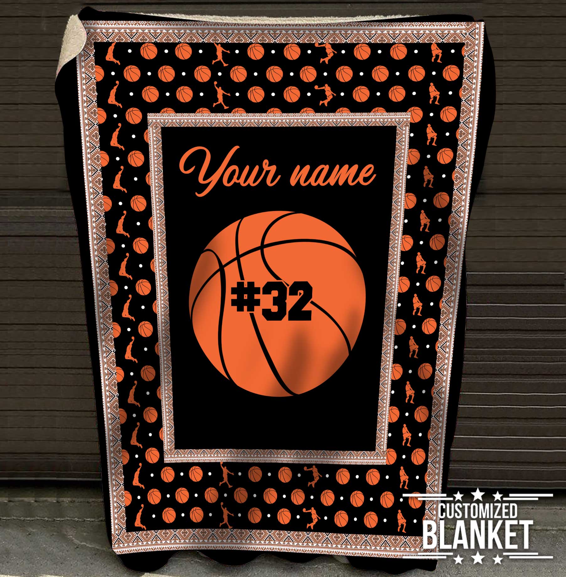 litzzy Personalized Sport Fleece Blanket - Lath0412201 Quilt Blanket BASKETBALL 50 X 60 