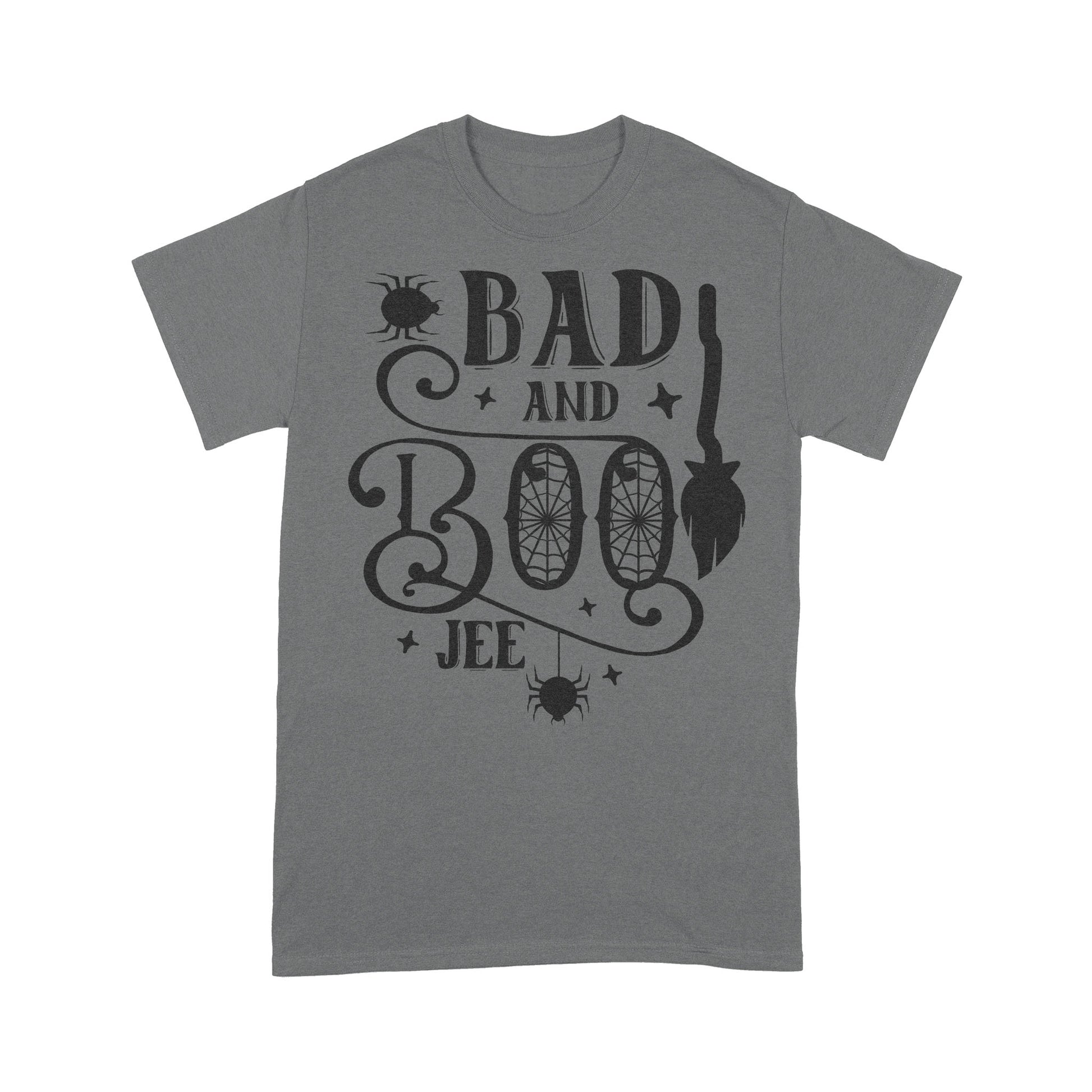 litzzy Bad and BOO Jee |Halloween T-shirt  S Smoke Grey 