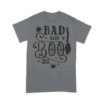 litzzy Bad and BOO Jee |Halloween T-shirt  S Smoke Grey 
