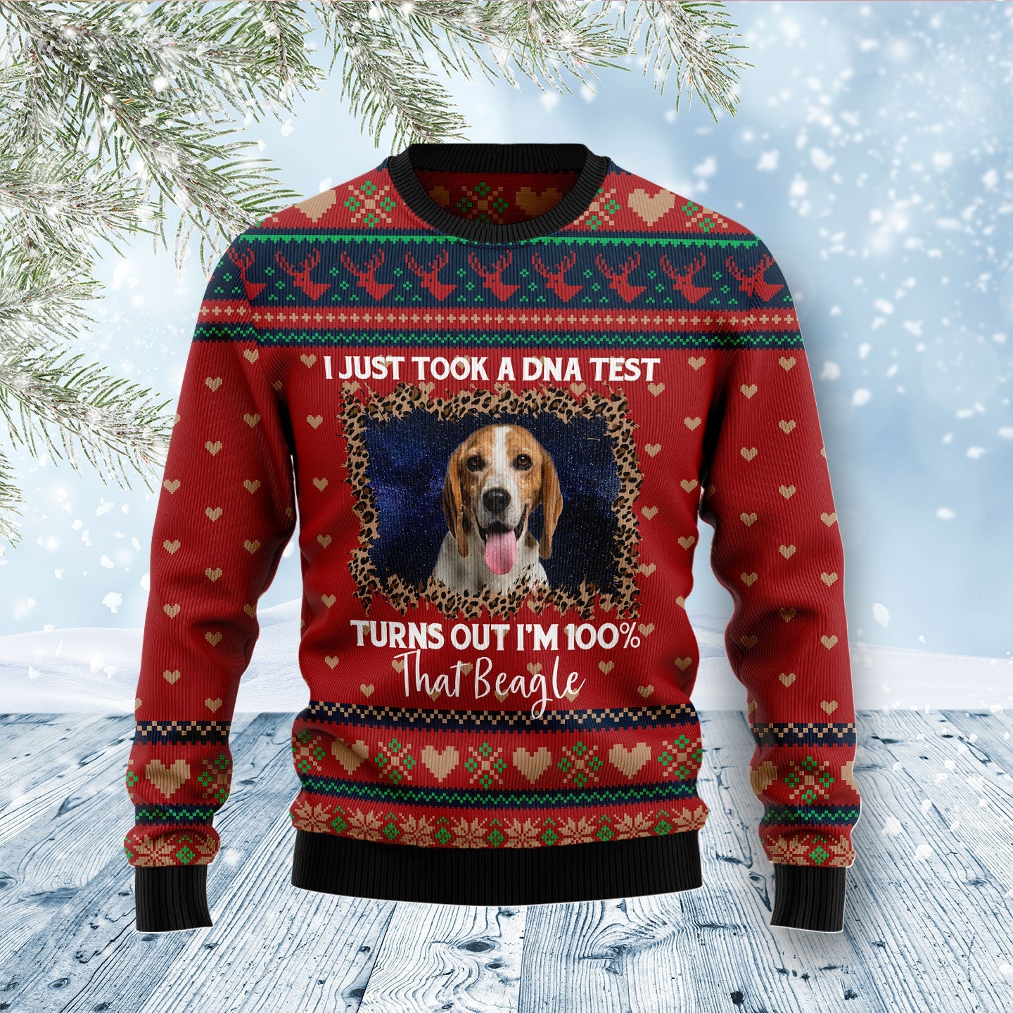 litzzy Beagle DNA D1011 Ugly Christmas Sweater -  Best Gift For Christmas, Noel Malalan - Christmas Signature sweater   