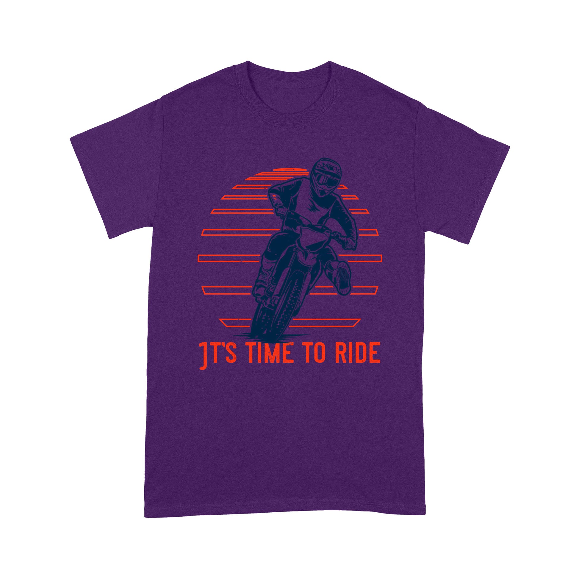 litzzy It's Time To Ride - Motorcycle T-Shirt | Made in US T-Shirt S Purple 