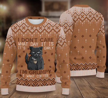 litzzy Cat Knitted Sweater, Gift for Cat Lovers, Cat Mom - KN066PA06 -  Best Gift For Christmas, Noel Malalan - Christmas Signature Sweater   