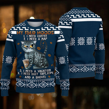 litzzy Cat Knitted Sweater, Gift for Cat Lovers, Cat Mom - KN053PA06 -  Best Gift For Christmas, Noel Malalan - Christmas Signature Sweater   