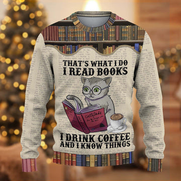 litzzy Cat Knitted Sweater, Gift for Cat Lovers, Cat Mom - KN054PA06 -  Best Gift For Christmas, Noel Malalan - Christmas Signature Sweater   