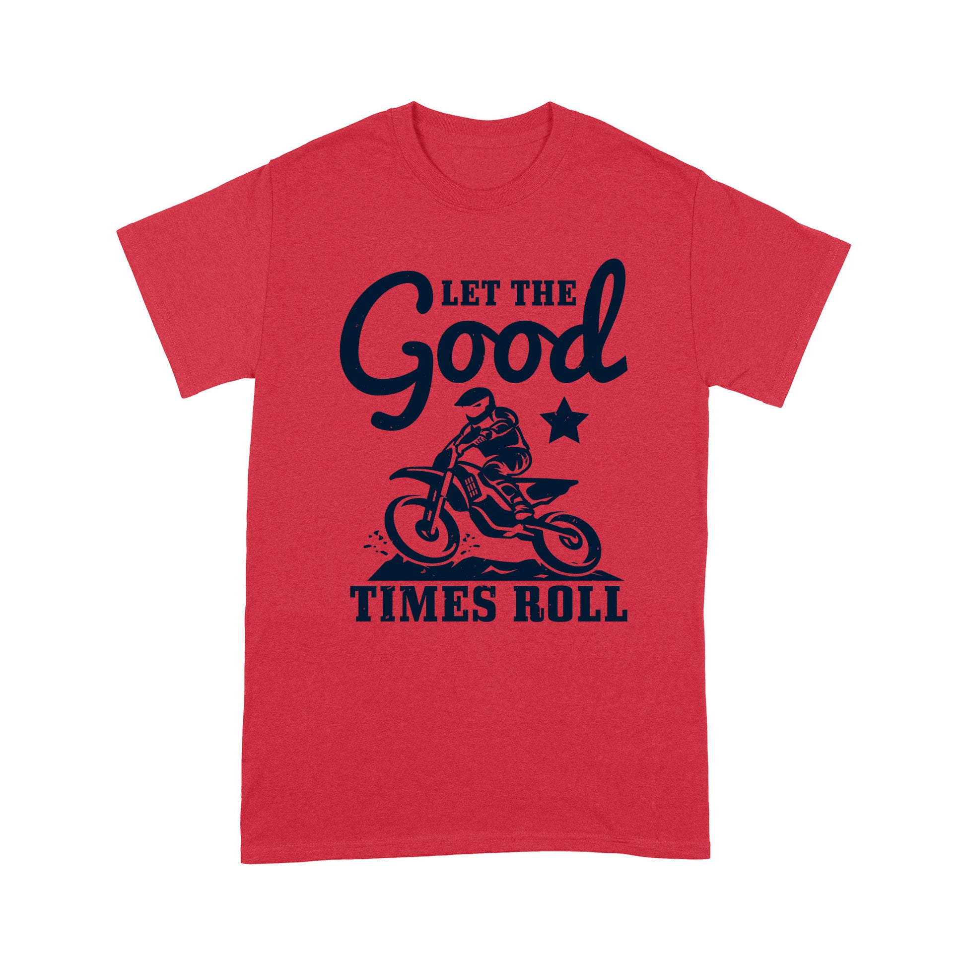 litzzy Let the good times roll - Motorcycle T-Shirt | Made in US T-Shirt S Red 