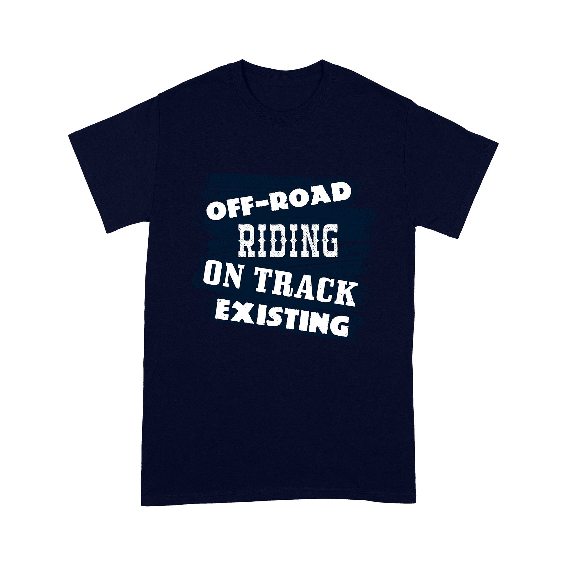 litzzy Off-road riding, on track, existing - Motorcycle T-Shirt | Made in US T-Shirt S Navy 