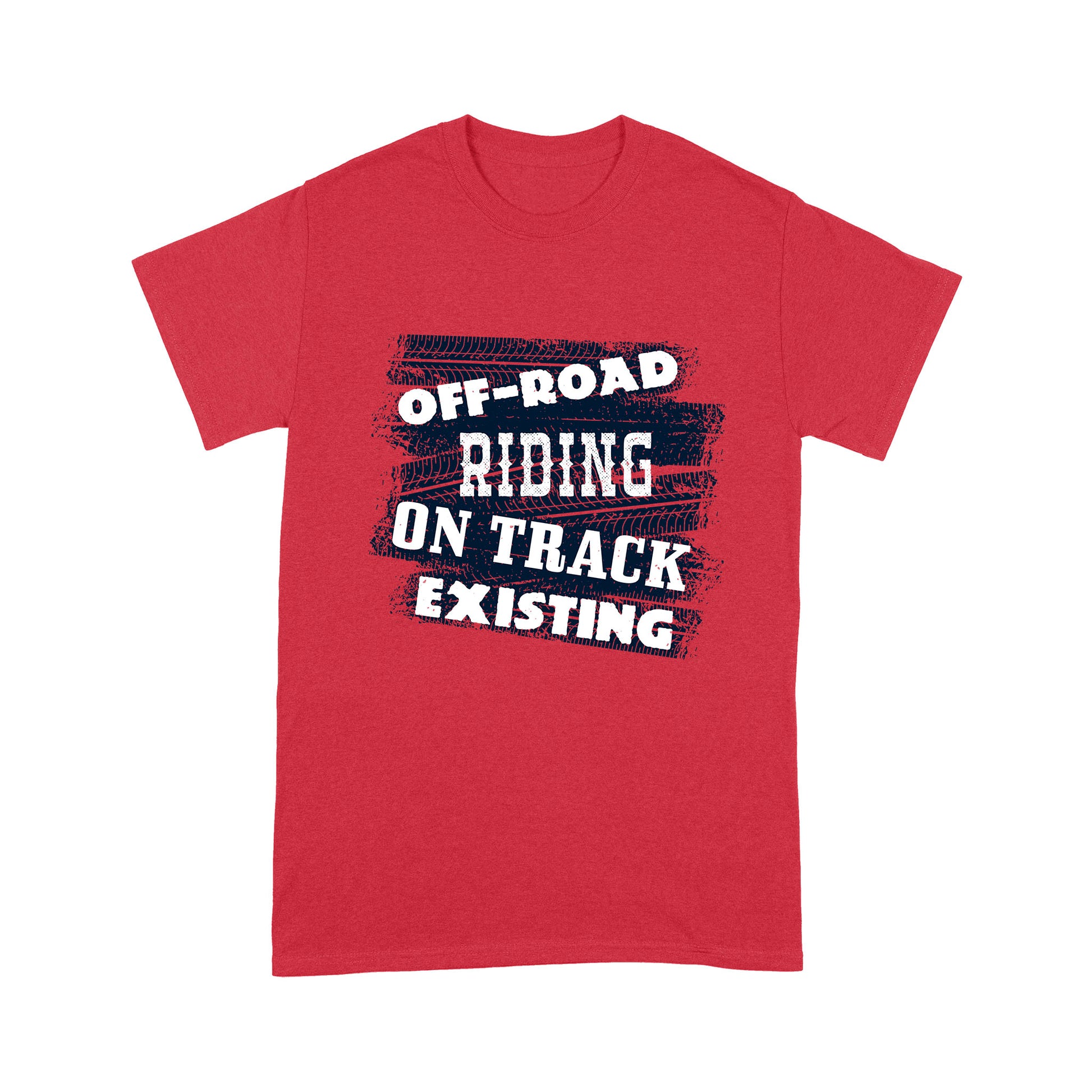 litzzy Off-road riding, on track, existing - Motorcycle T-Shirt | Made in US T-Shirt S Red 