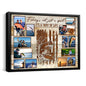 litzzy Fishing Photo Collage Canvas, Personalized Gift For Fisherman, Fishing Gift For Him Canvas Wall Art   