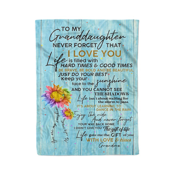 litzzy Softball - Granddaughter Never Forget That Ily Fleece Blanket - Nh070820Oh Fleece Blanket Small (30x40in)  