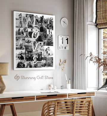 litzzy Valentine Collage, Personalized Valentine's Day Gift, Best Valentine Gift For Wife - Litzzy Wall Art Canvas Canvas Wall Art   